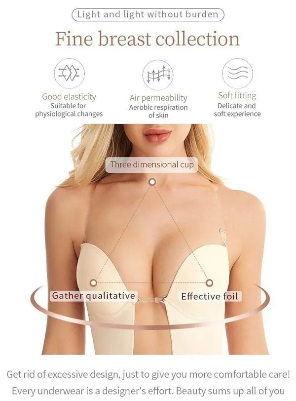 Bezšvíkové tvarujúce body s integrovanou podprsenkou a odhaleným chrbtom