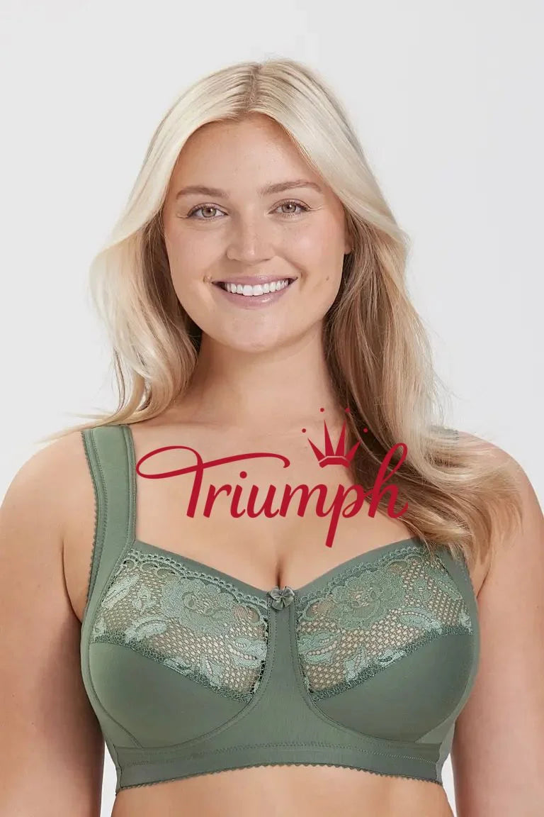 Triumph--4 sztuki (75B-115F) 💝 Biustonosz z koronką