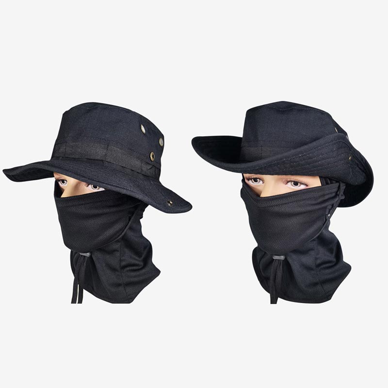2 v 1 maskovací rybářská čepice a maska na krk