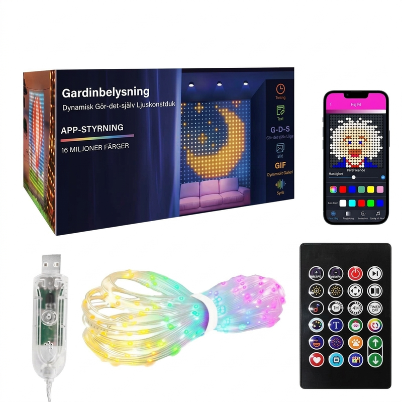 🎄 LED záclonová girlanda – vodeodolná, do interiéru aj exteriéru ✨