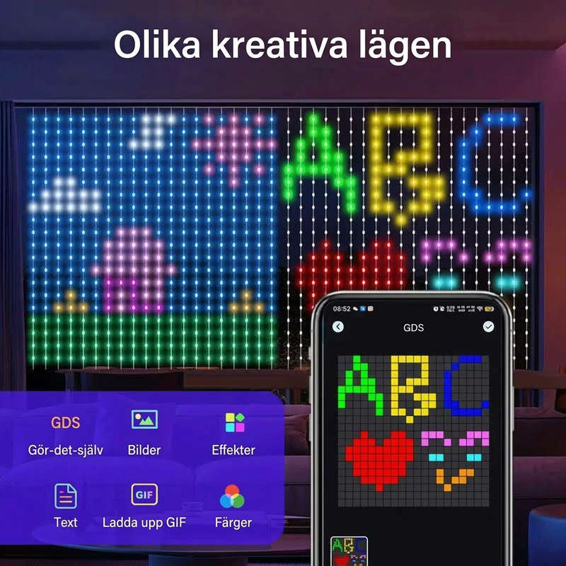 🎄 LED záclonová girlanda – vodeodolná, do interiéru aj exteriéru ✨